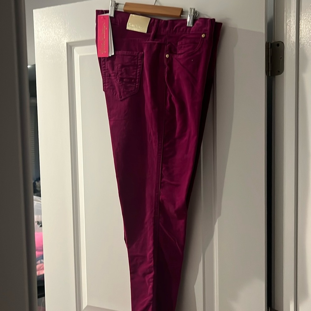 NWT Lilly Pulitzer South Ocean High Rise Plush Skinny Pant Size 16